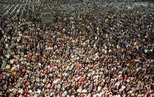 Una multitud participó de la fiesta.