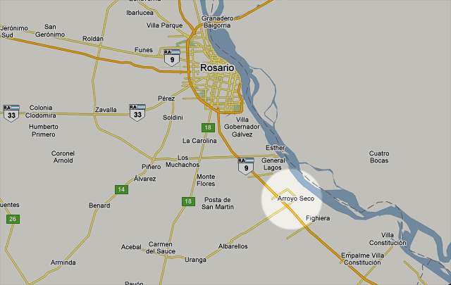 El accidente sucedió a tres kilómetros de la ciudad santafesina de Arroyo Seco.