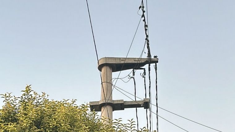 FOTO: Robo de cables en barrio San Jorge