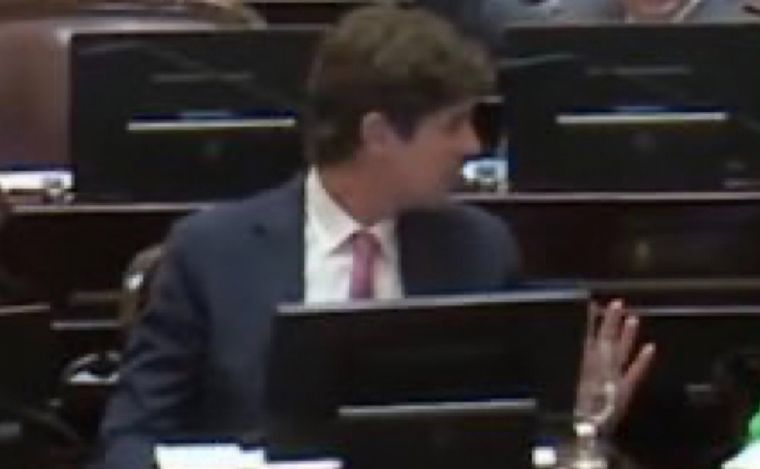 Martín Lousteau, votando de manera disimulada 