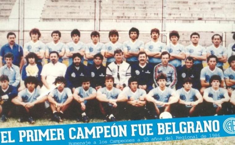 FOTO: El Belgrano campeón del Regional de 1986