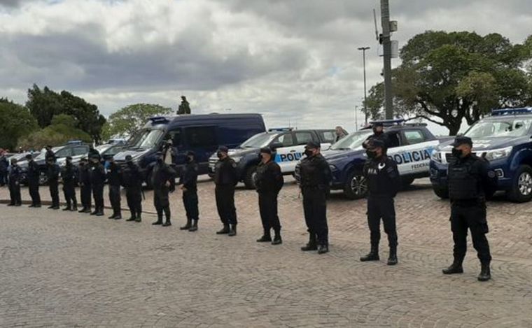 FOTO: La Policía Federal en Rosario.