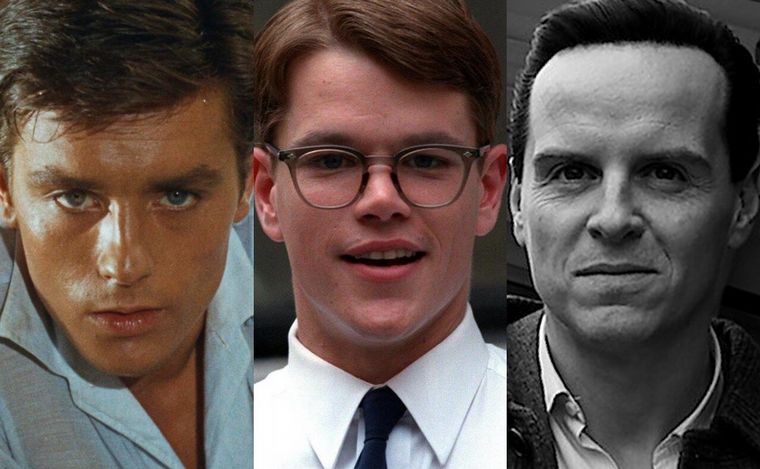 Alain Delon,Matt Damon y Andrew Scott, tres rostros para el mismo estafador.