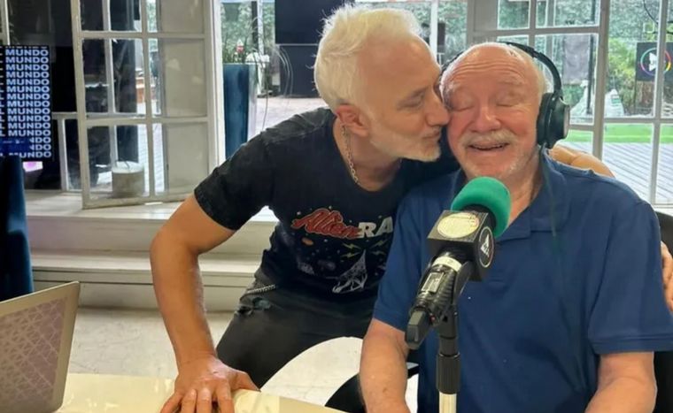 Andy Kusnetzoff y su padre Juan Carlos. 