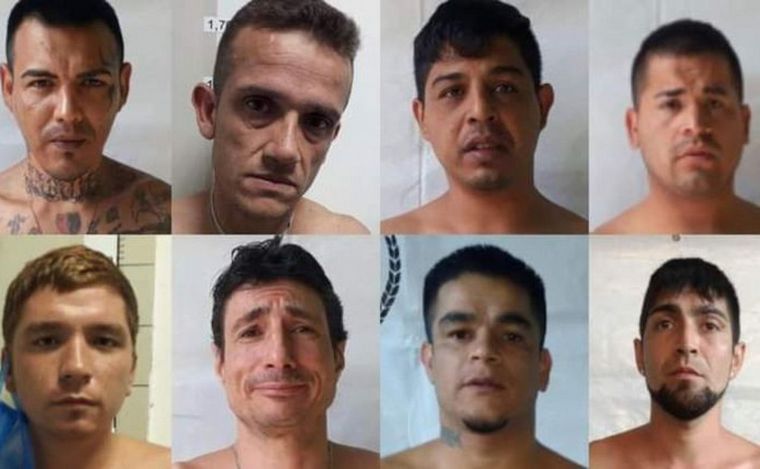 FOTO: Los ocho presos que se fugaron de Piñero.