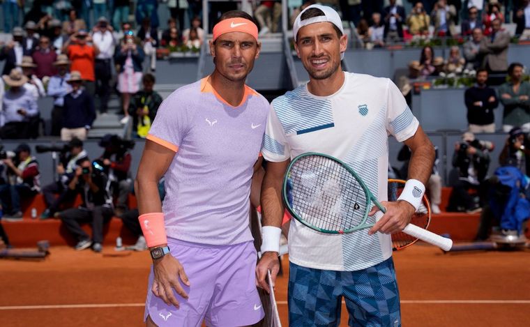 Pedro Cachín cayó ante Rafael Nadal. (Foto:@MutuaMadridOpen)