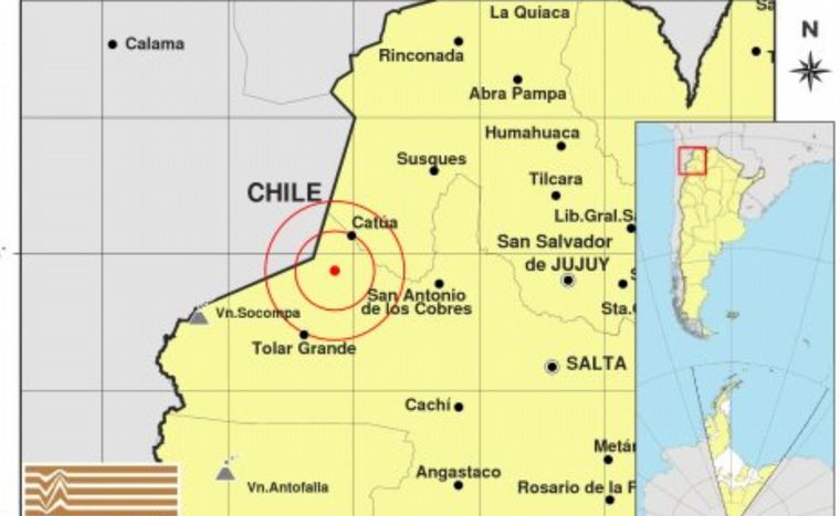 Sismo en Salta.