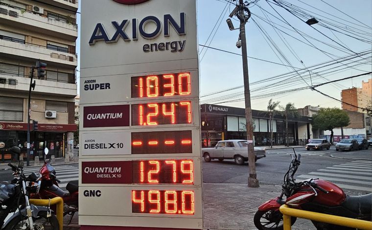 FOTO: Los nuevos precios de Axion tras el aumento.