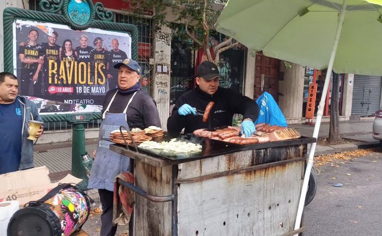 Marcha de la CGT y sectores de izquierda en Buenos Aires. (Orlando Morales/Cadena 3)