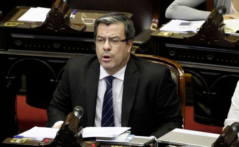 Germán Martínez, líder de la bancada de Unión por la Patria en Diputados. 