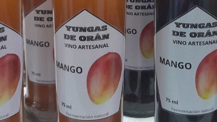 FOTO: En Orán, un artesano realizó vino de mango