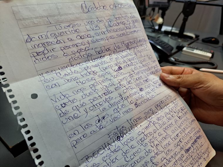 FOTO: Un oyente escribió una emocionante carta para el 