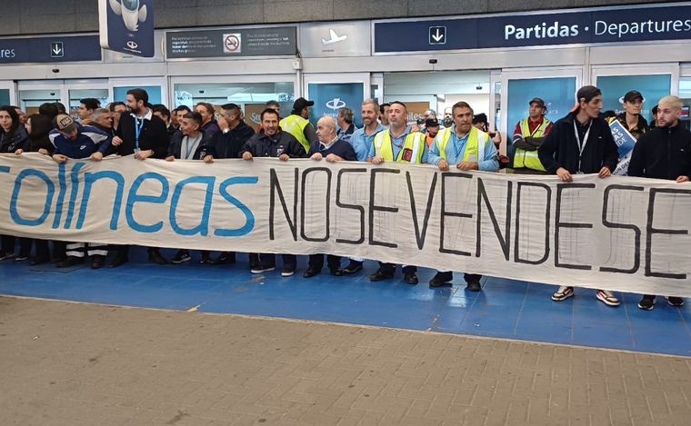 Asambleas en Aeroparque.