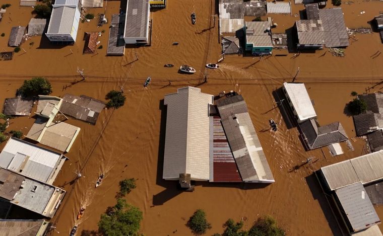 Inundaciones en Río Grande do Sul.