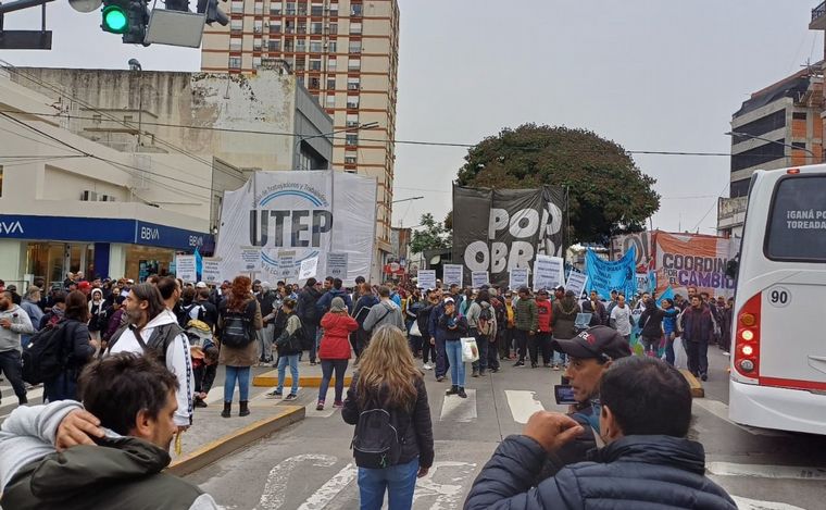 Marchas en Buenos Aires: aplican el protocolo antipiquete. (Orlando Morales/Cadena 3)