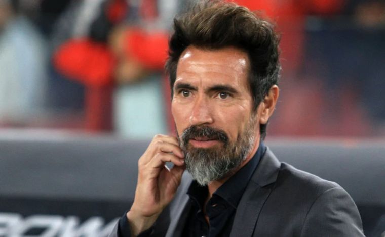 Eduardo Domínguez, entrenador de Estudiantes.