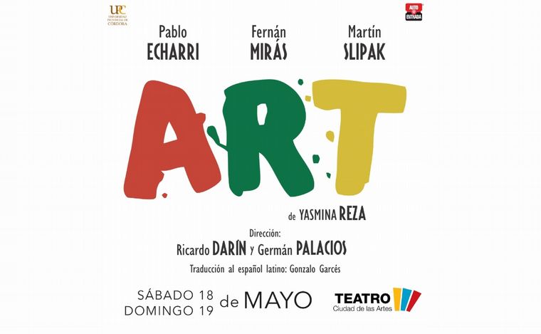 Fernán Mirás, Martín Slipak y Pablo Echarri llegan a Córdoba con ART.