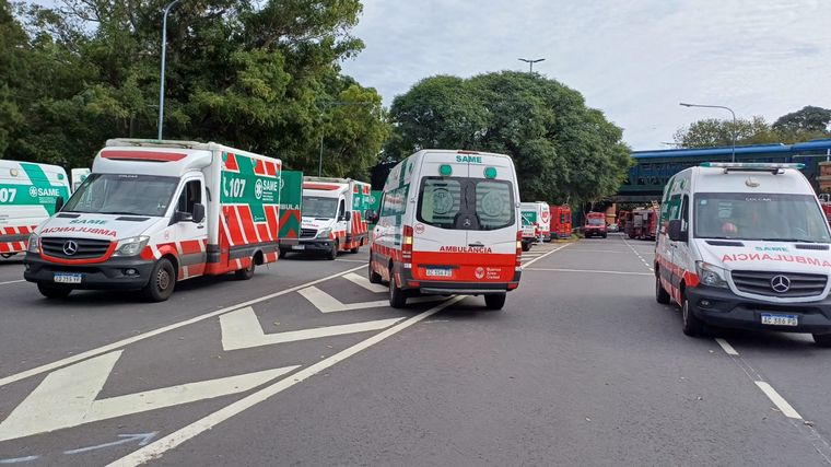 Decenas de heridos por un choque de trenes en Buenos Aires.
