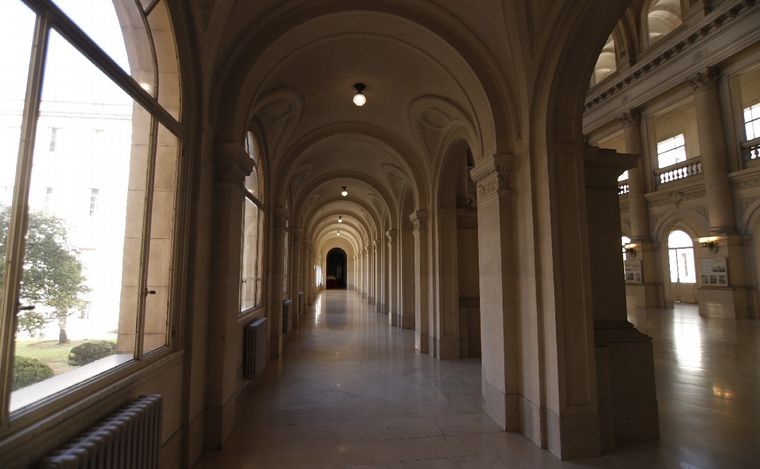 Salón de los Pasos Perdidos de Tribunales. (Foto: Daniel Cáceres/Cadena 3)