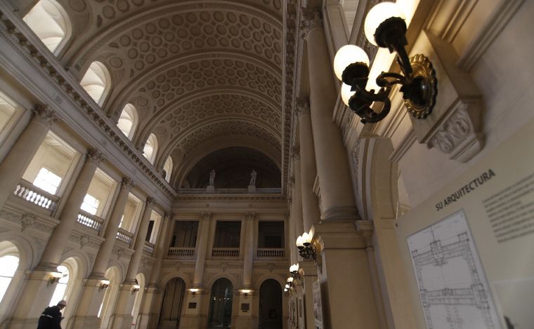 Salón de los Pasos Perdidos de Tribunales. (Foto: Daniel Cáceres/Cadena 3)