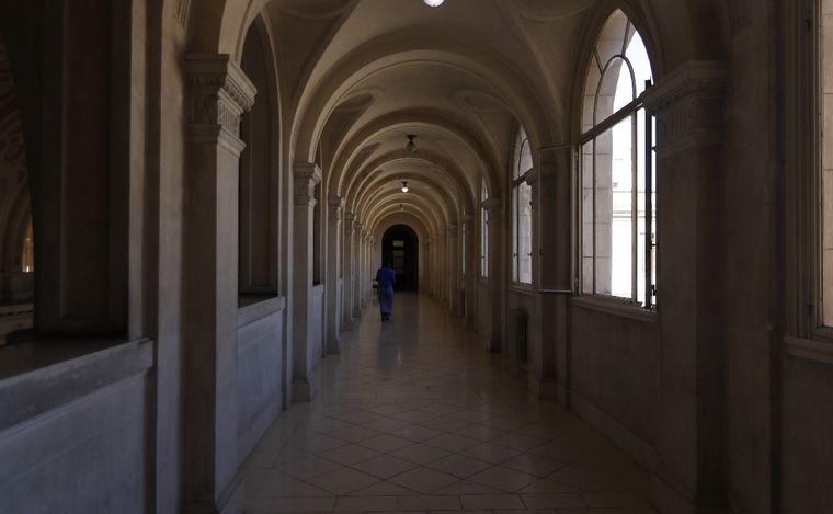 Salón de los Pasos Perdidos de Tribunales. (Foto: Daniel Cáceres/Cadena 3)