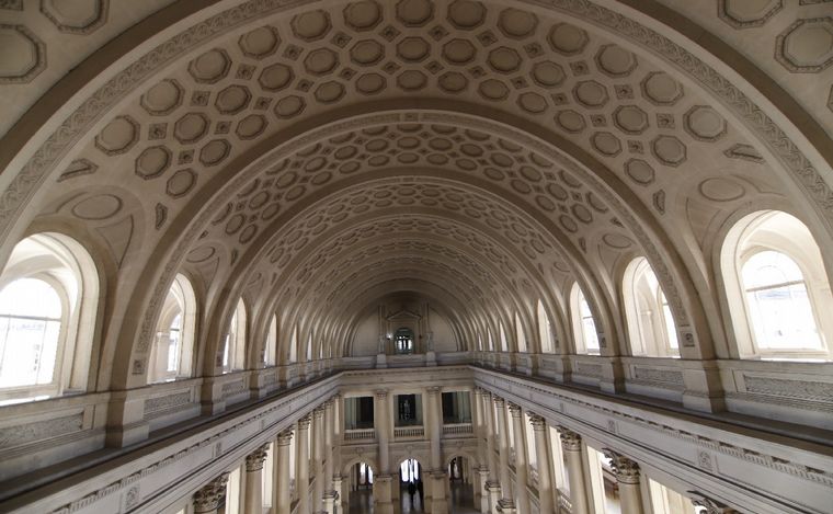 Salón de los Pasos Perdidos de Tribunales. (Foto: Daniel Cáceres/Cadena 3)
