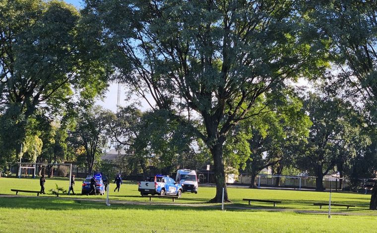 Todo preparado para el accionar del helicóptero.