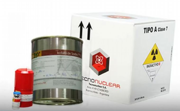 El paquete robado de una empresa de medicina nuclear. (Foto: Policía Federal) 
