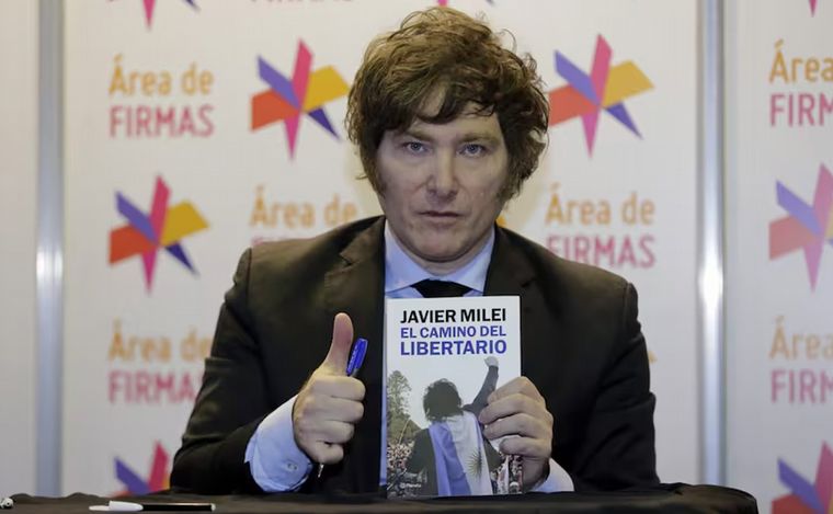 Milei presenta su libro en España (Alejandro Guyot/La Nación).