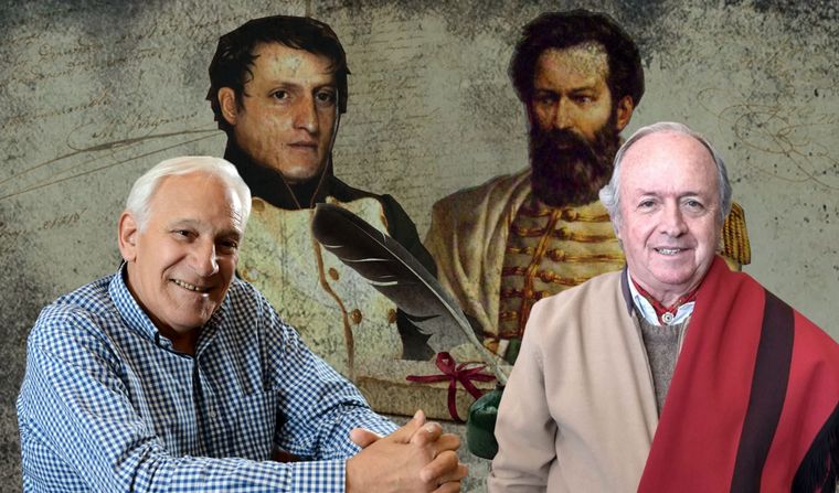 Manuel Belgrano y Martín Miguel Güemes, choznos nietos de los próceres.
