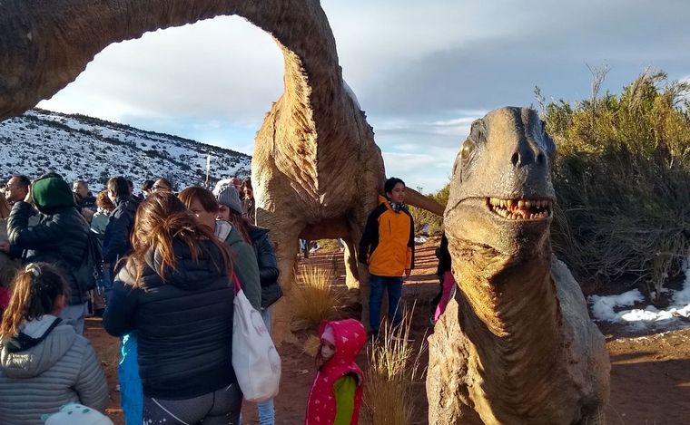 El nuevo parque de dinosaurios en Mendoza. 