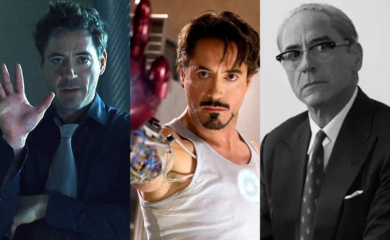 FOTO: Robert Downey Jr. y tres de los personajes que resultaron claves en su carrera.