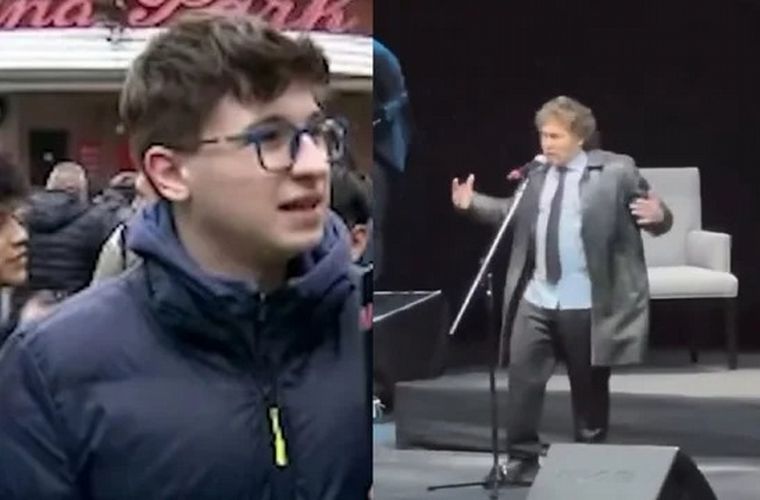 Un joven sorprendió con sus declaraciones fuera del Luna Park.