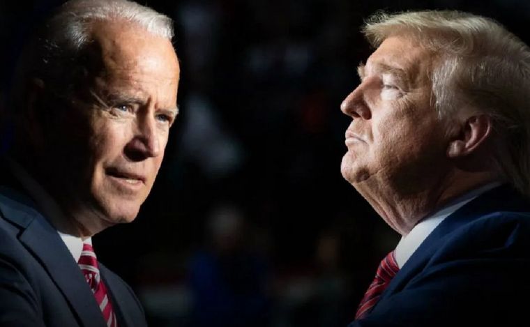 Joe Biden y Donald Trump, frente a frente.