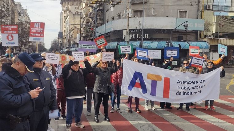Discapacidad en Emergencia: marcha en Córdoba (Fotos: Fernando Barrionuevo)