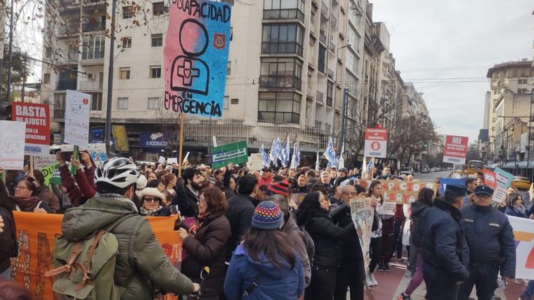 Discapacidad en Emergencia: marcha en Córdoba (Fotos: Fernando Barrionuevo)