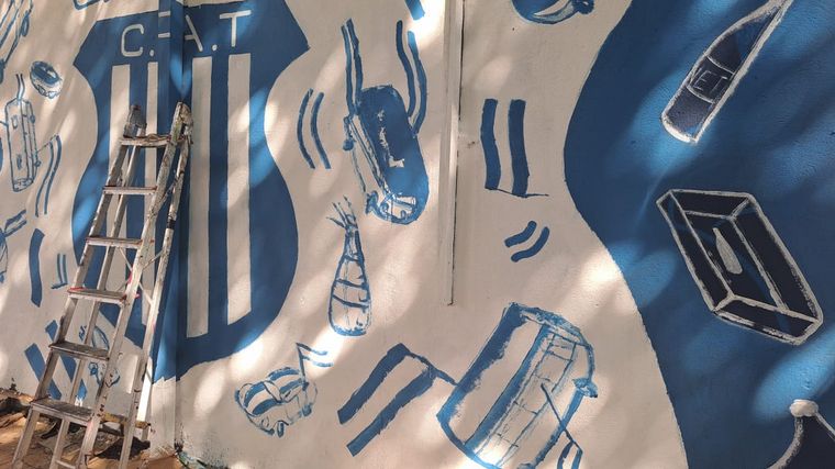 El mural de Tec en San Pablo: Un tributo colorido a Talleres en tierra brasileña