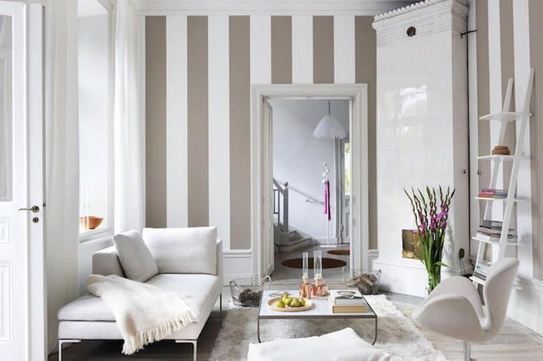 La forma más sencilla y prolija de hacerlo es con empapelados. Pinterest 