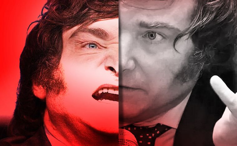 El presidente Javier Milei expone en la Universidad de Stanford. (Foto: NA)