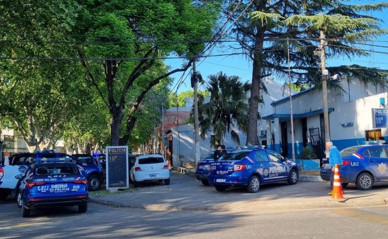 La Comisaría 15ª de Rosario, ubicada en Sarmiento y Ameghino. 