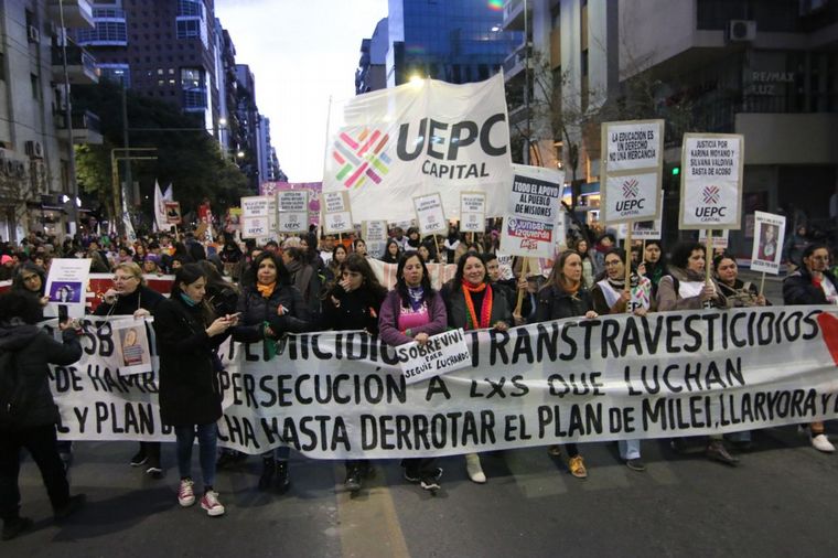 Una multitud se moviliza por el noveno aniversario de Ni Una Menos