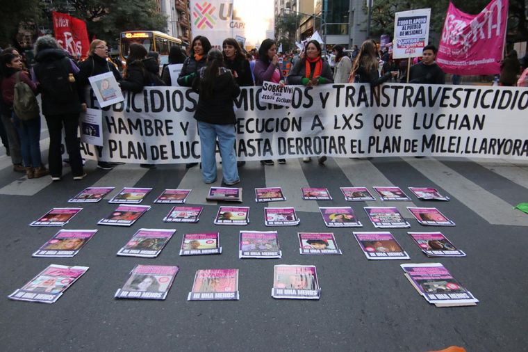 Una multitud se moviliza por el noveno aniversario de Ni Una Menos