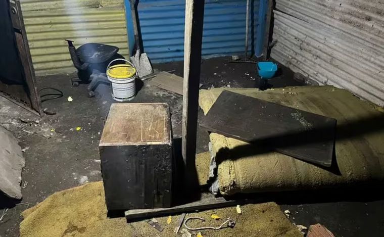 El lugar donde fue encontrado el menor de 14 años.