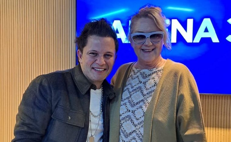 Darío Lopilato y Verónica Llinás, en los estudios de Cadena 3.