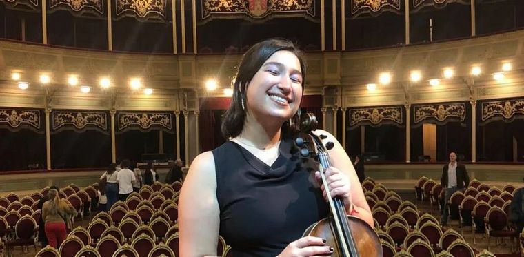 Lara Rodríguez Farías, la violista cordobesa que tocará en Suecia