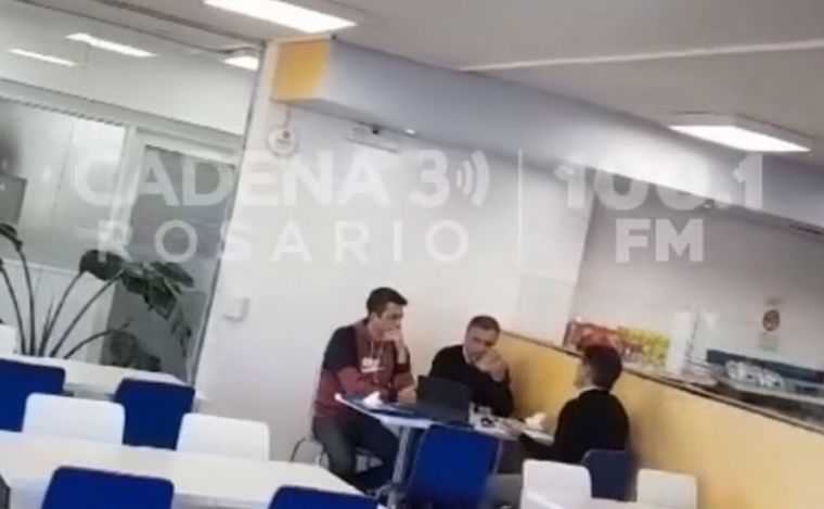 Anticipo de Cadena 3 Rosario: Astore y Sanguinetti en plena reunión.