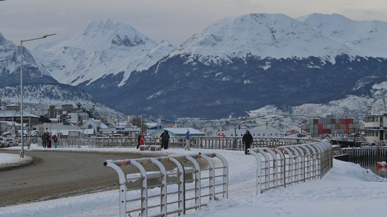 Nevada en Ushuaia (Foto: @TurismoTDF)