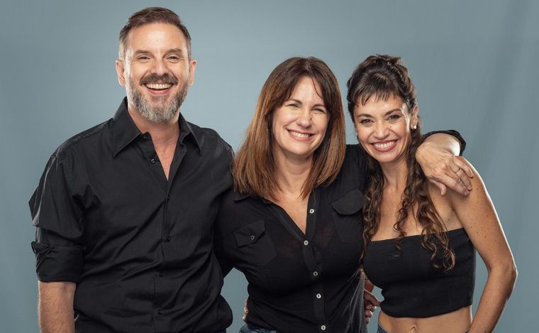 Nancy Dupláa, Fernanda Metilli y Juan Pablo Geretto, un trío sólido