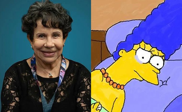 El resto de los  Simpson despidió con lágrimas a la compañera que doblaba a Marge.