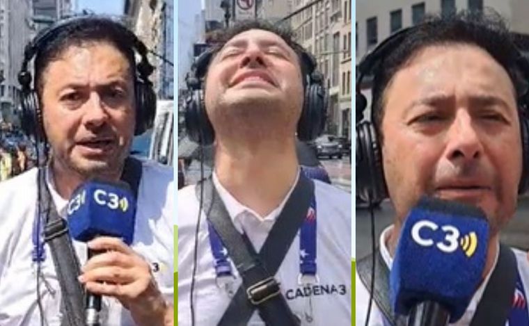 Raúl Monti y la emoción de transmitir desde New York. 
